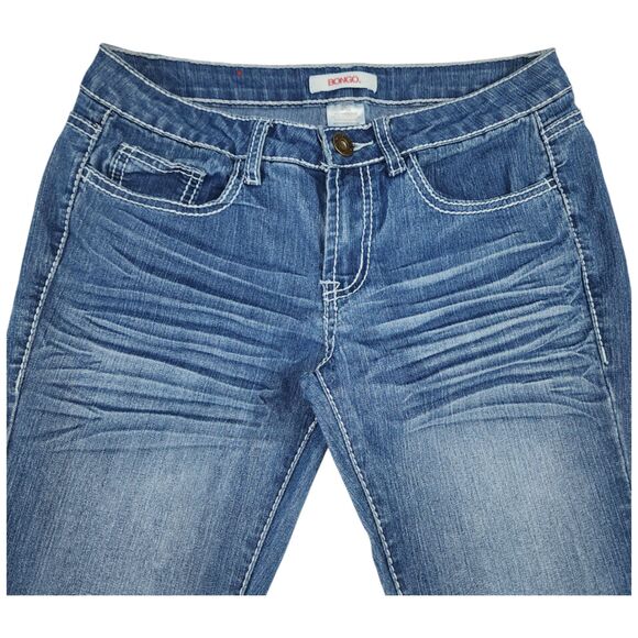 Bongo Vintage Jeans-SIZE 5 JUNIOR- Low Rise Flare Jeans Y2K - Picture 5 of 14